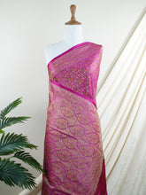 Katan Pink Semi Mushru - Manoranjitham Weaves - Handloom Store