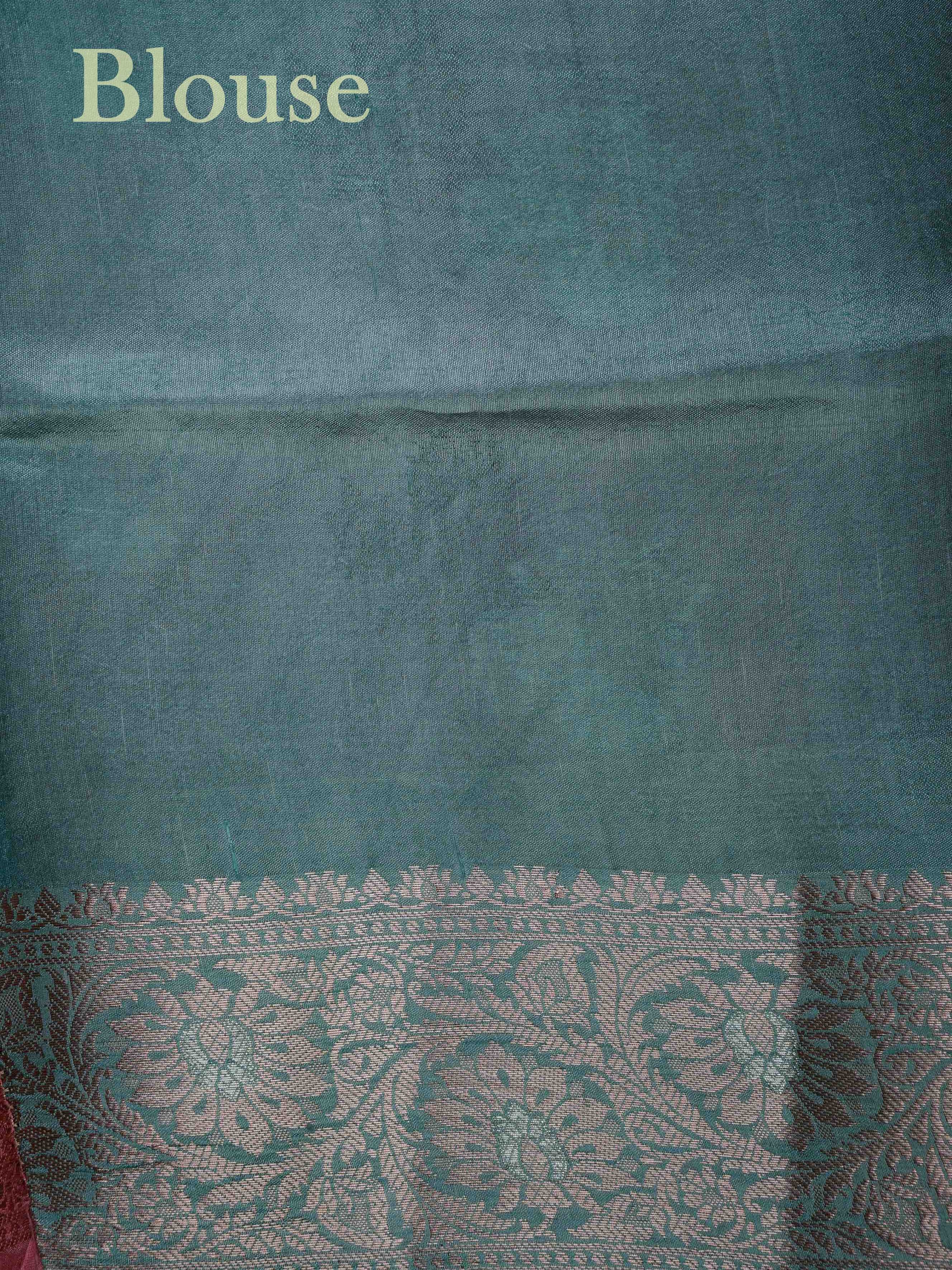 Chiniya Silk Peach 100% Pure Katan Soft Silk - Manoranjitham Weaves - Handloom Store
