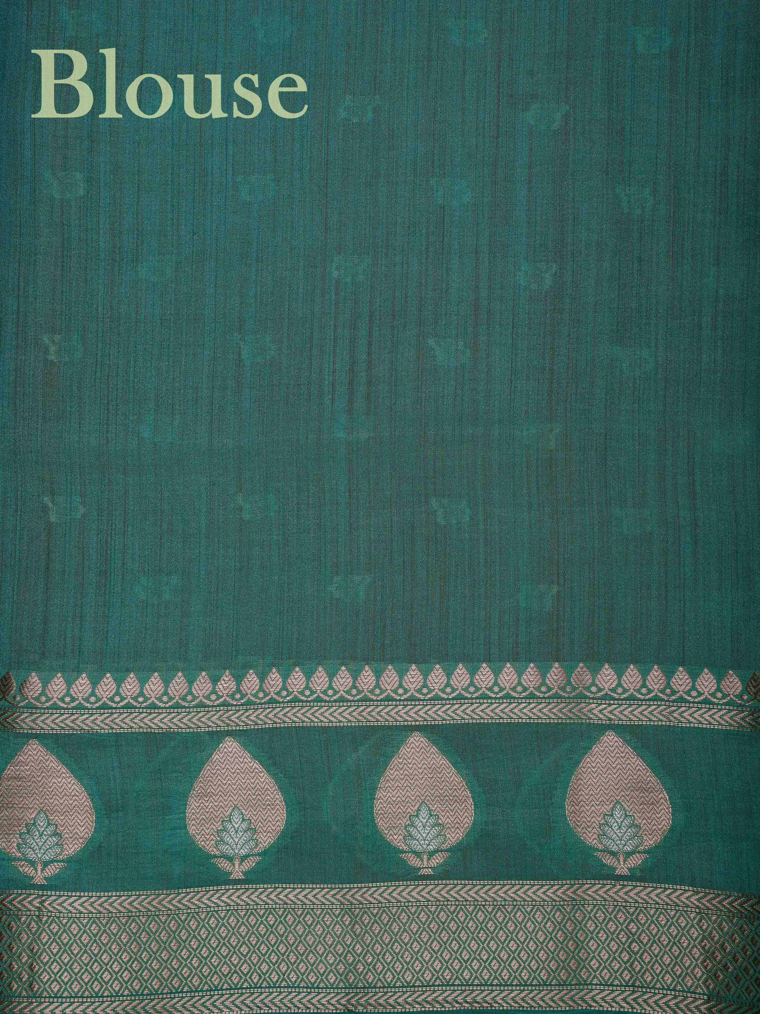 Chiniya Silk Peach 100% Pure Katan Soft Silk - Manoranjitham Weaves - Handloom Store