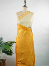Senavati – Cream Handloom Gadwal Silk Saree | Pure Silk | Zari Border