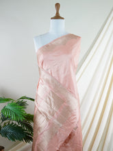 Katan Peach 100% Pure Katan Silk - Manoranjitham Weaves - Handloom Store