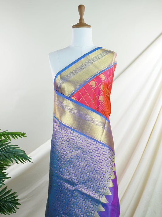 Venkatagiri Silk 100% Pure Silk - Manoranjitham Weaves - Handloom Store
