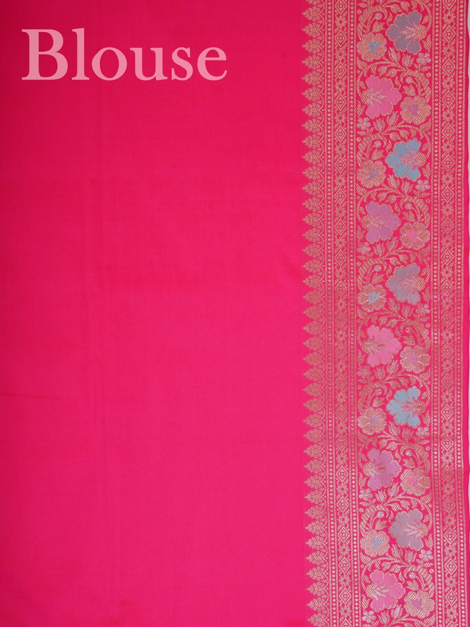 Katan Pink Katan Semi Silk - Manoranjitham Weaves - Handloom Store