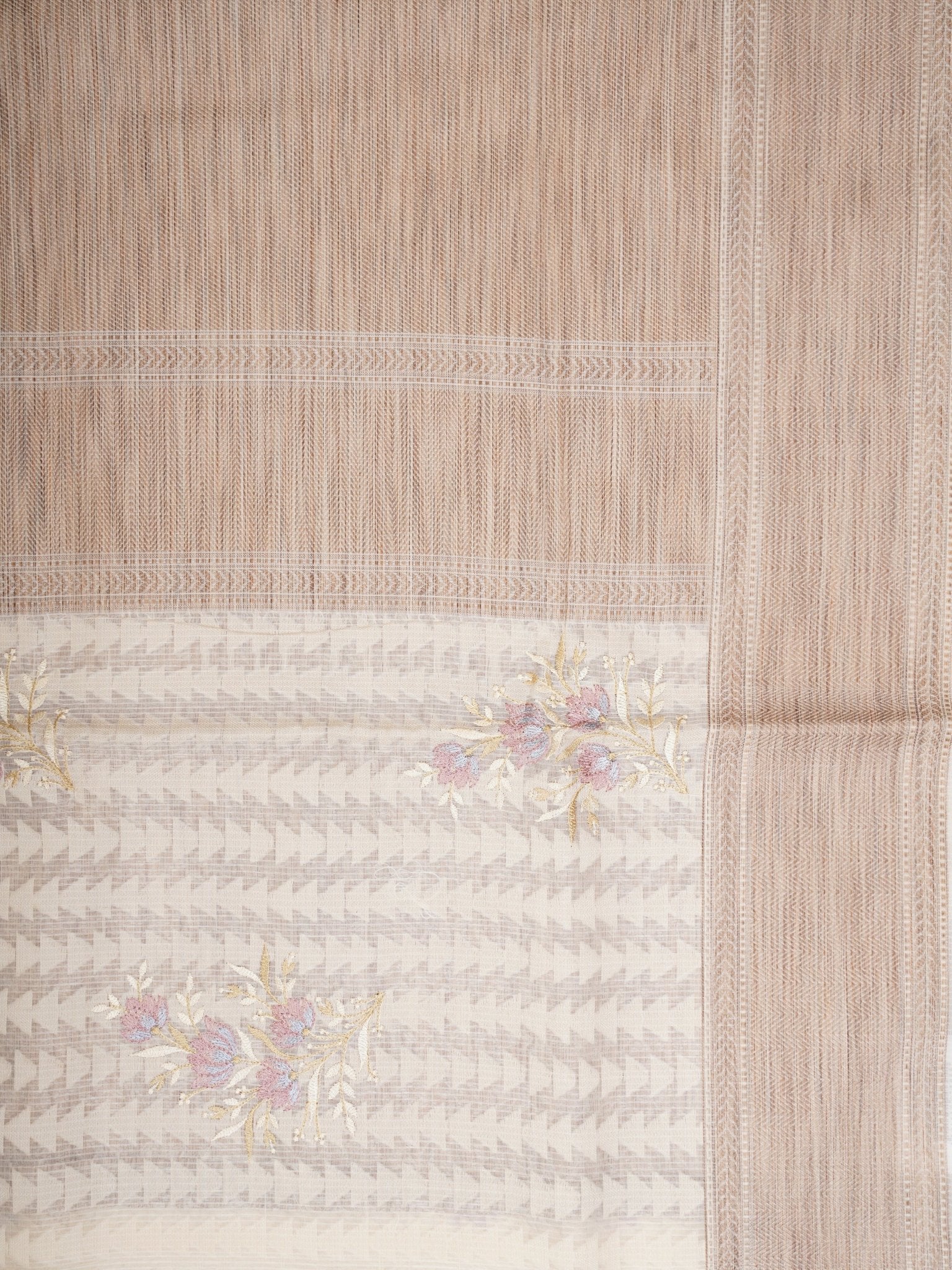 Kota Cream Kota - Manoranjitham Weaves - Handloom Store