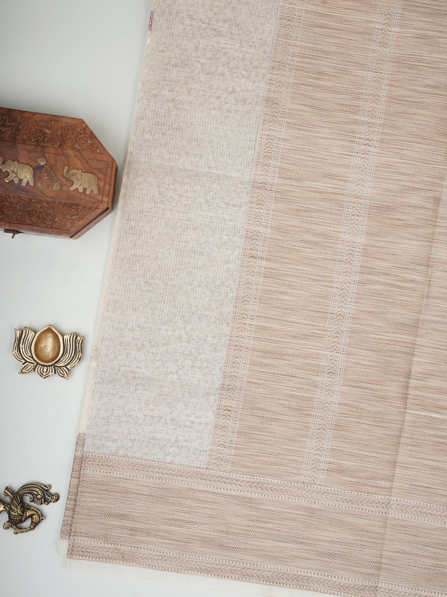 Kota Cream Kota - Manoranjitham Weaves - Handloom Store