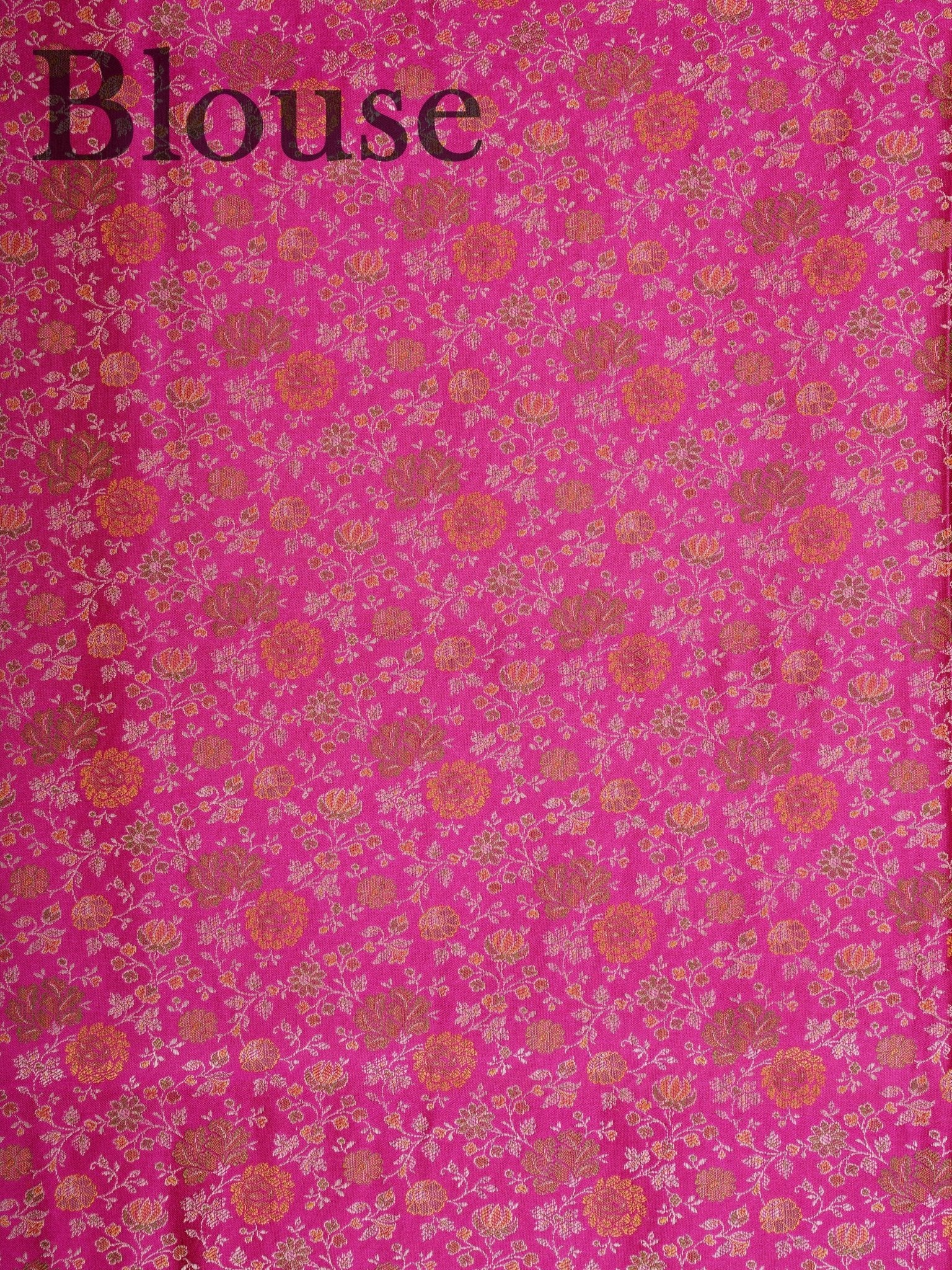 Katan Pink Semi Mushru - Manoranjitham Weaves - Handloom Store