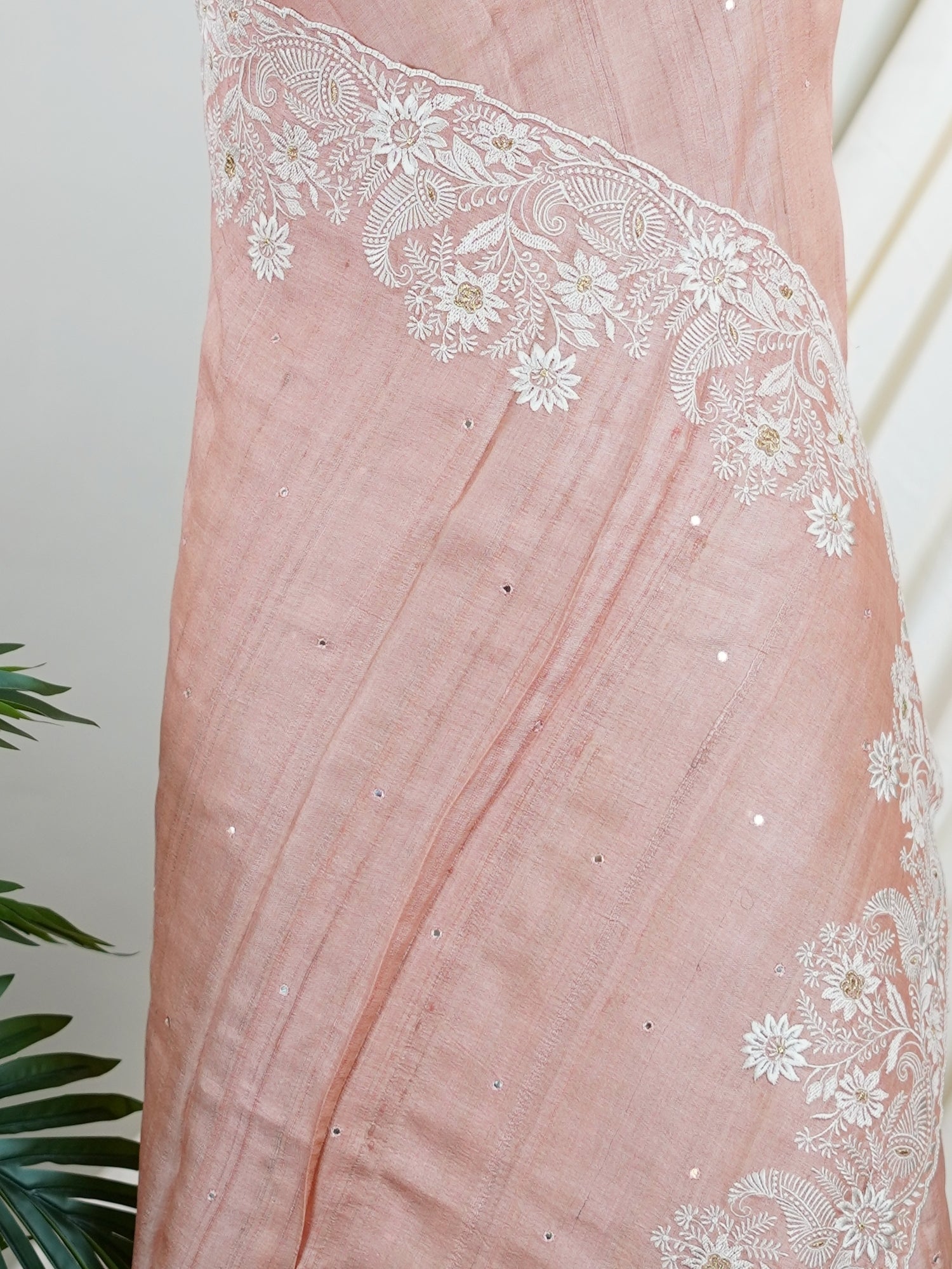 Tussars Wheat 100% Pure Tussar - Manoranjitham Weaves - Handloom Store