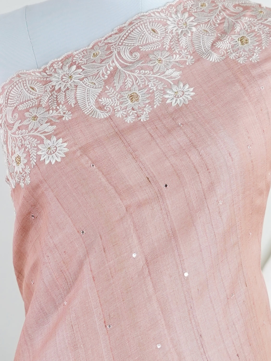 Tussars Wheat 100% Pure Tussar - Manoranjitham Weaves - Handloom Store