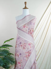 Tussars Purple Semi Tussar - Manoranjitham Weaves - Handloom Store