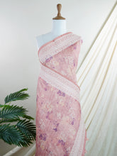 Tussars Orange Semi Tussar - Manoranjitham Weaves - Handloom Store