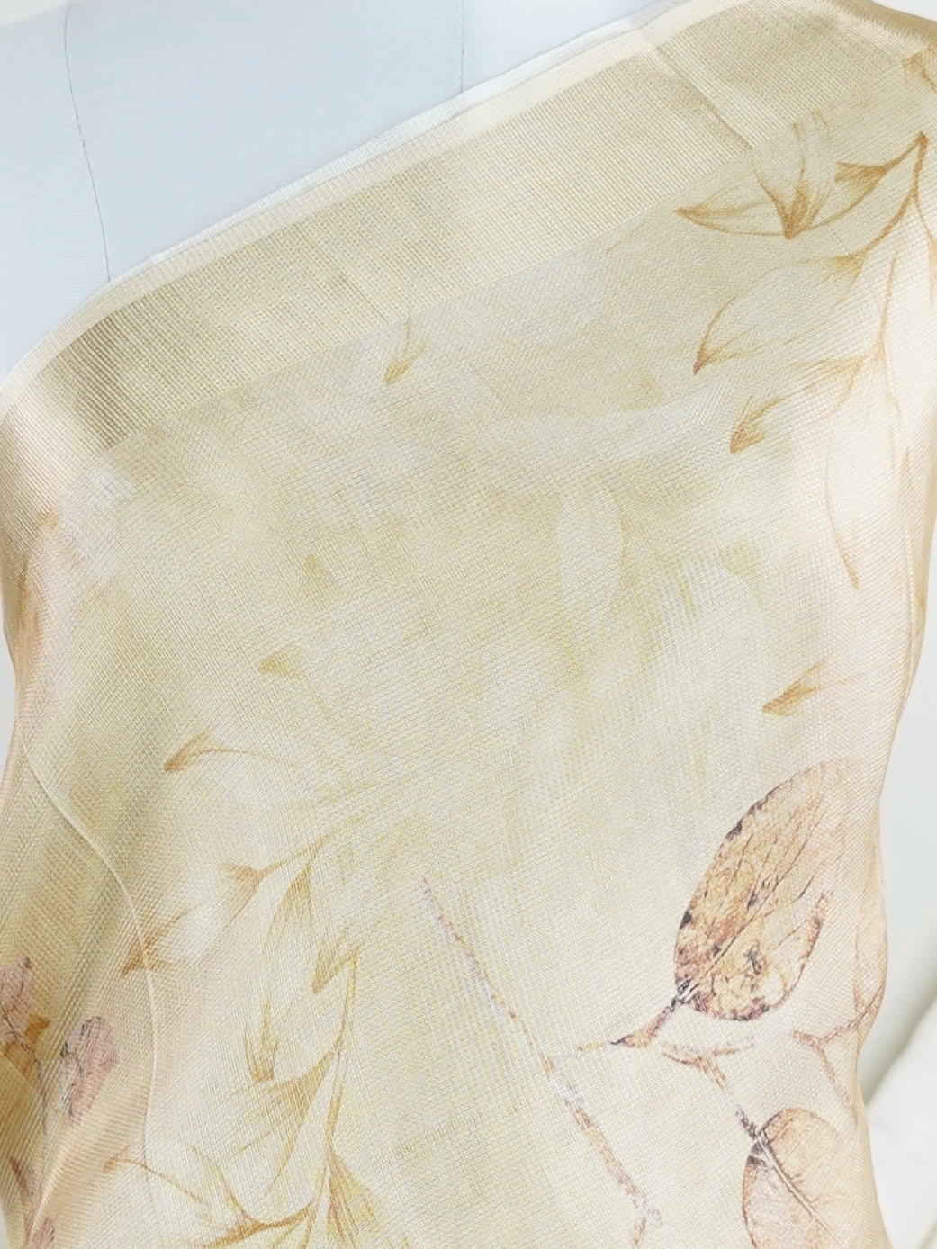 tissue Beige Semi Tissue - Manoranjitham Weaves - Handloom Store