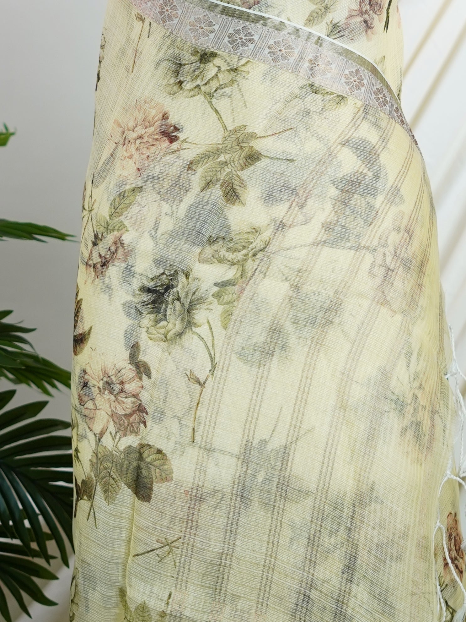 Kota Yellow Kota - Manoranjitham Weaves - Handloom Store