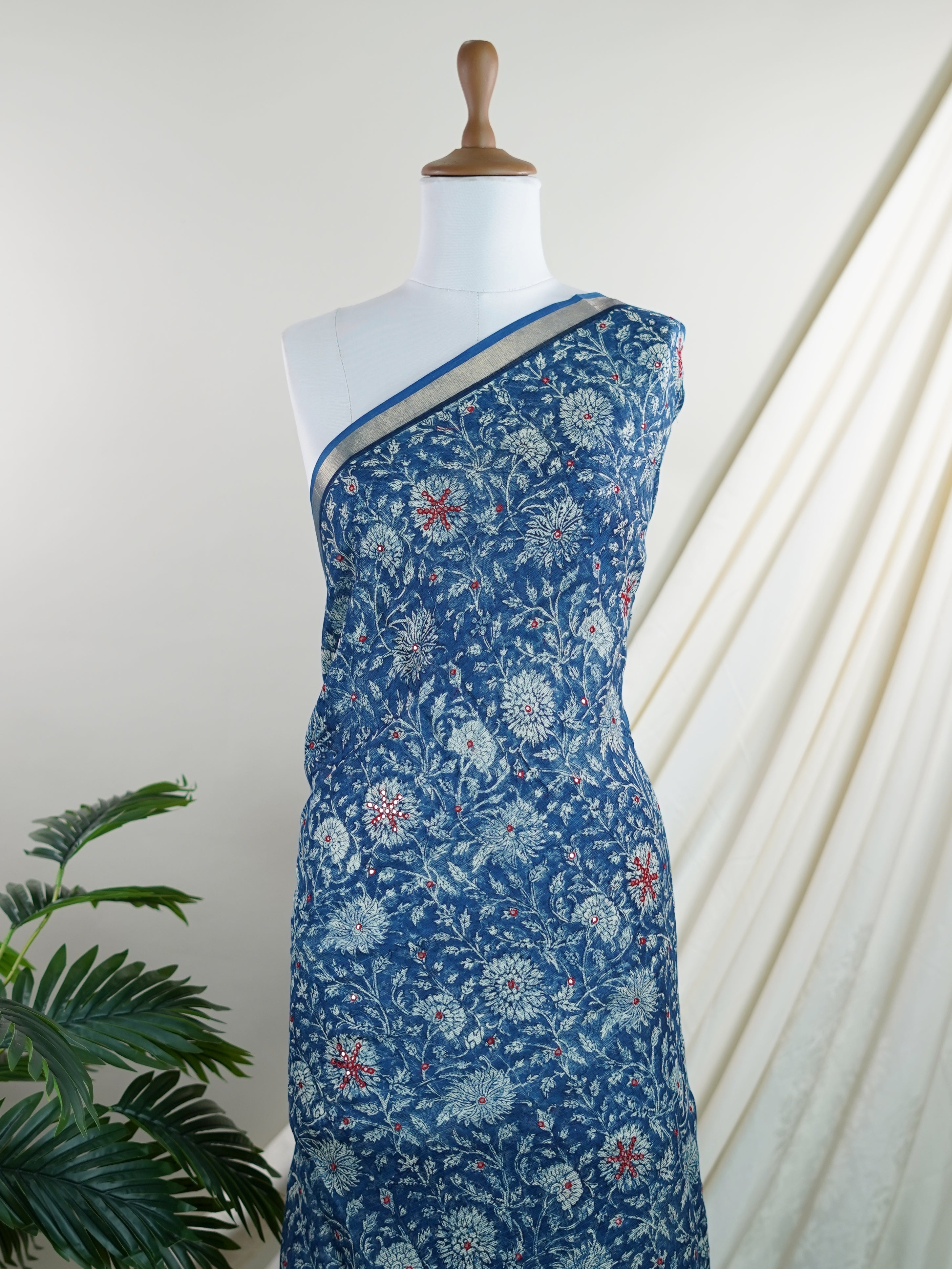 Kota Blue Kota - Manoranjitham Weaves - Handloom Store