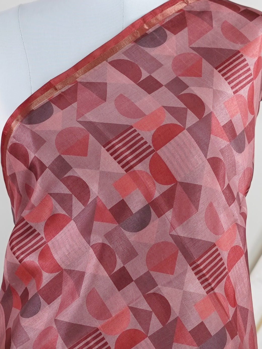 Katan Cream Semi Silk - Manoranjitham Weaves - Handloom Store