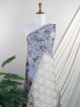 Katan Cream Semi Silk - Manoranjitham Weaves - Handloom Store