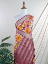 Mushru Purple Silk Cotton - Manoranjitham Weaves - Handloom Store