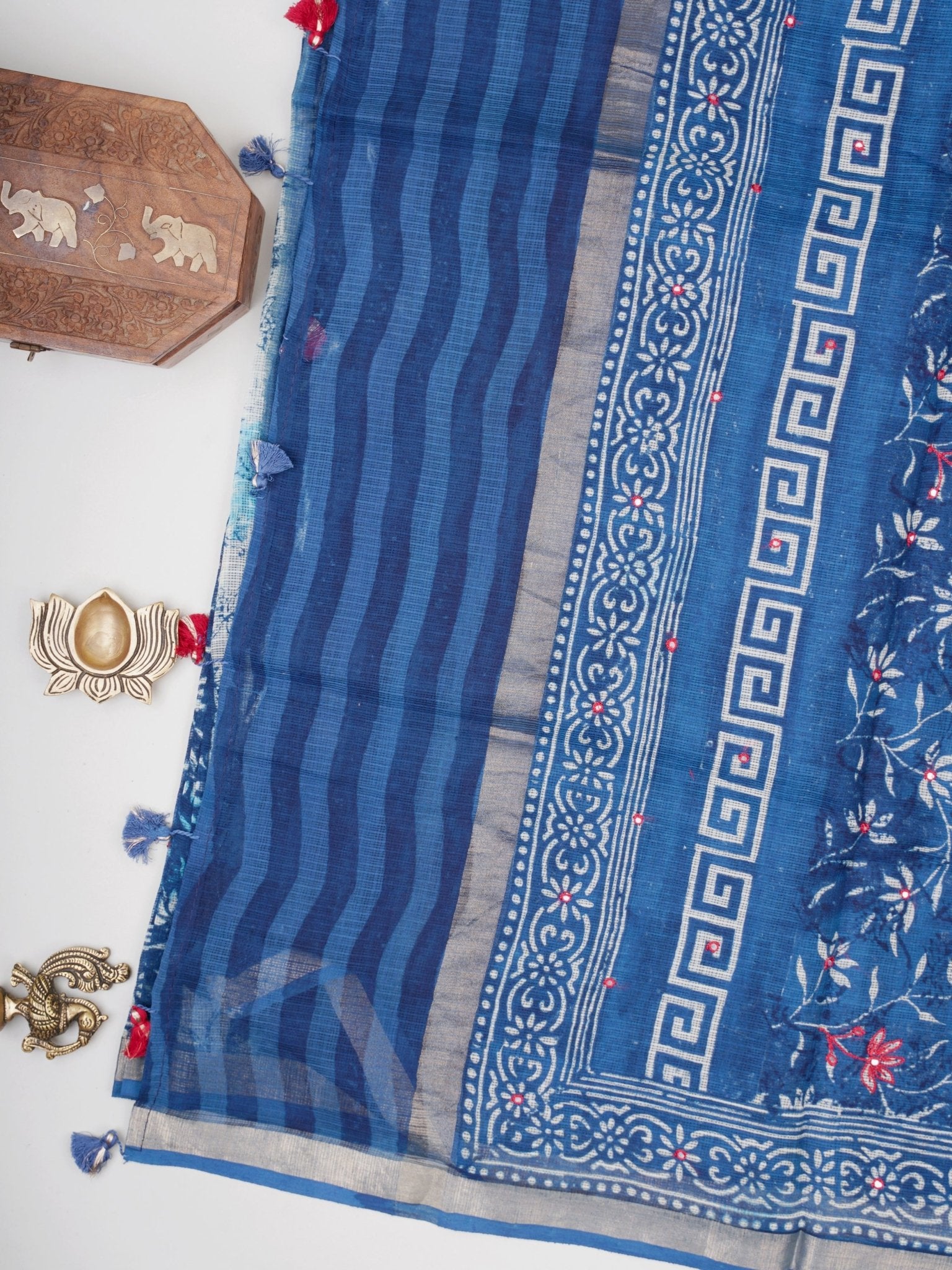 Kota Blue Kota - Manoranjitham Weaves - Handloom Store