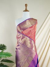 Kanchipuram Silk Hot Pink 100% Pure Silk - Manoranjitham Weaves - Handloom Store