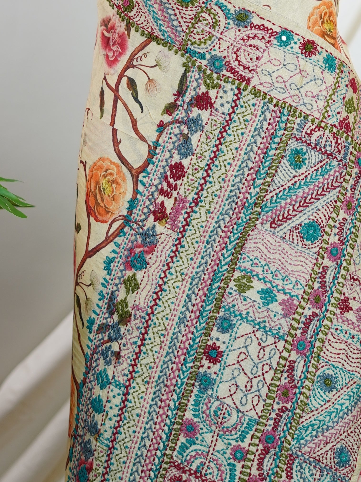 Tussar 100% Pure Tussar - Manoranjitham Weaves - Handloom Store