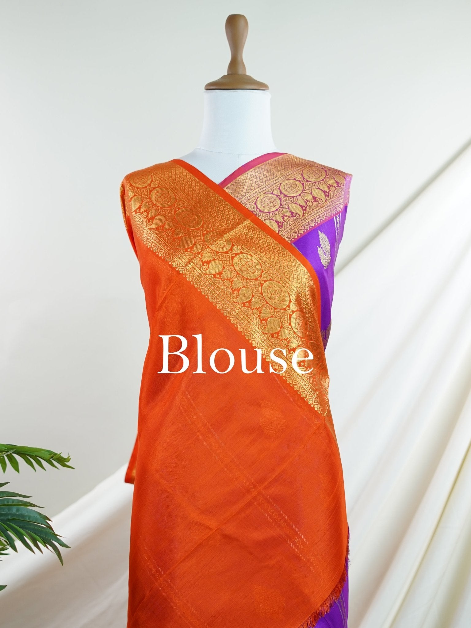 Venkatagiri Silk Purple 100% Pure Silk - Manoranjitham Weaves - Handloom Store