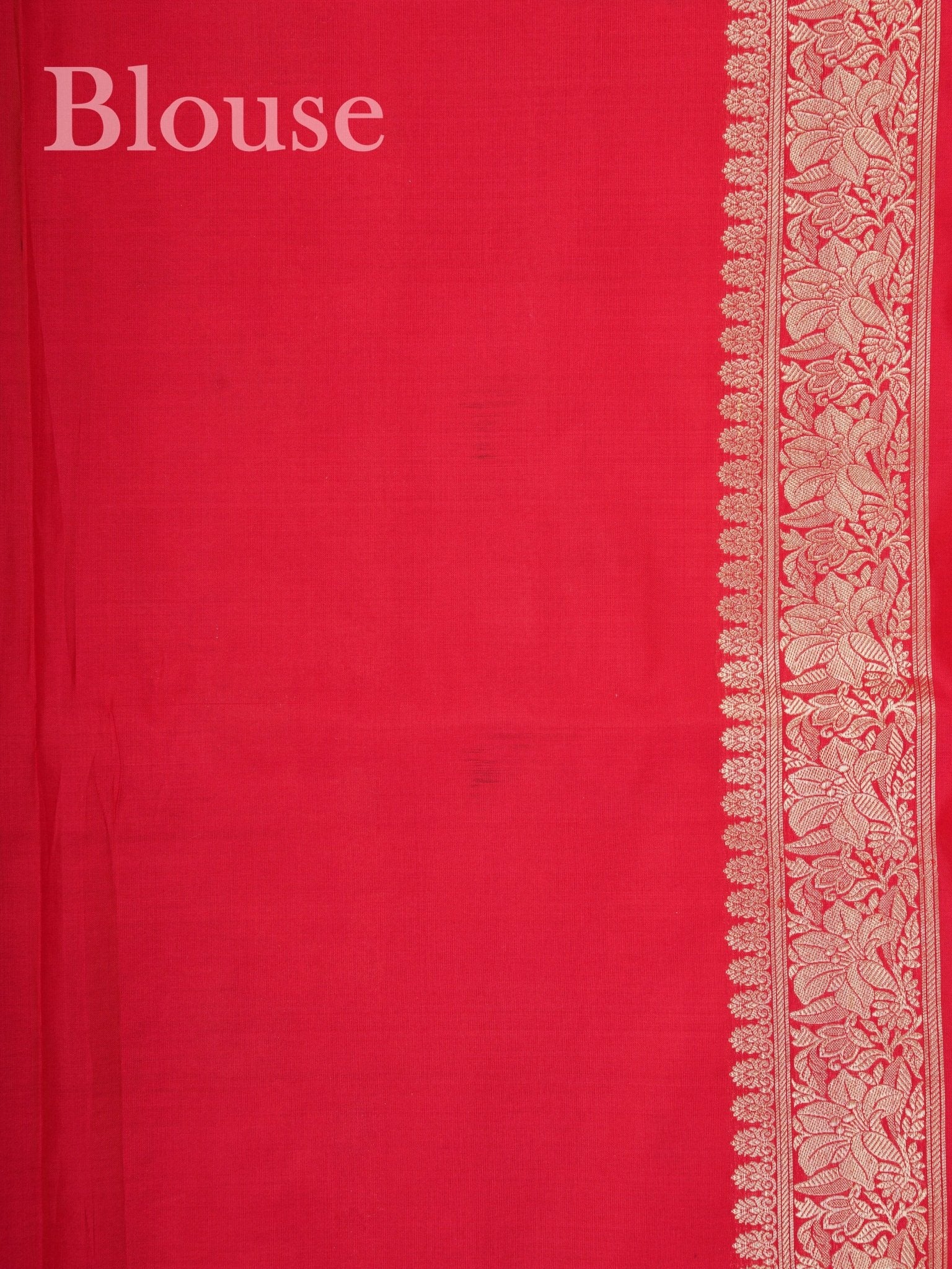 Katan Red 100% Pure Katan Silk - Manoranjitham Weaves - Handloom Store
