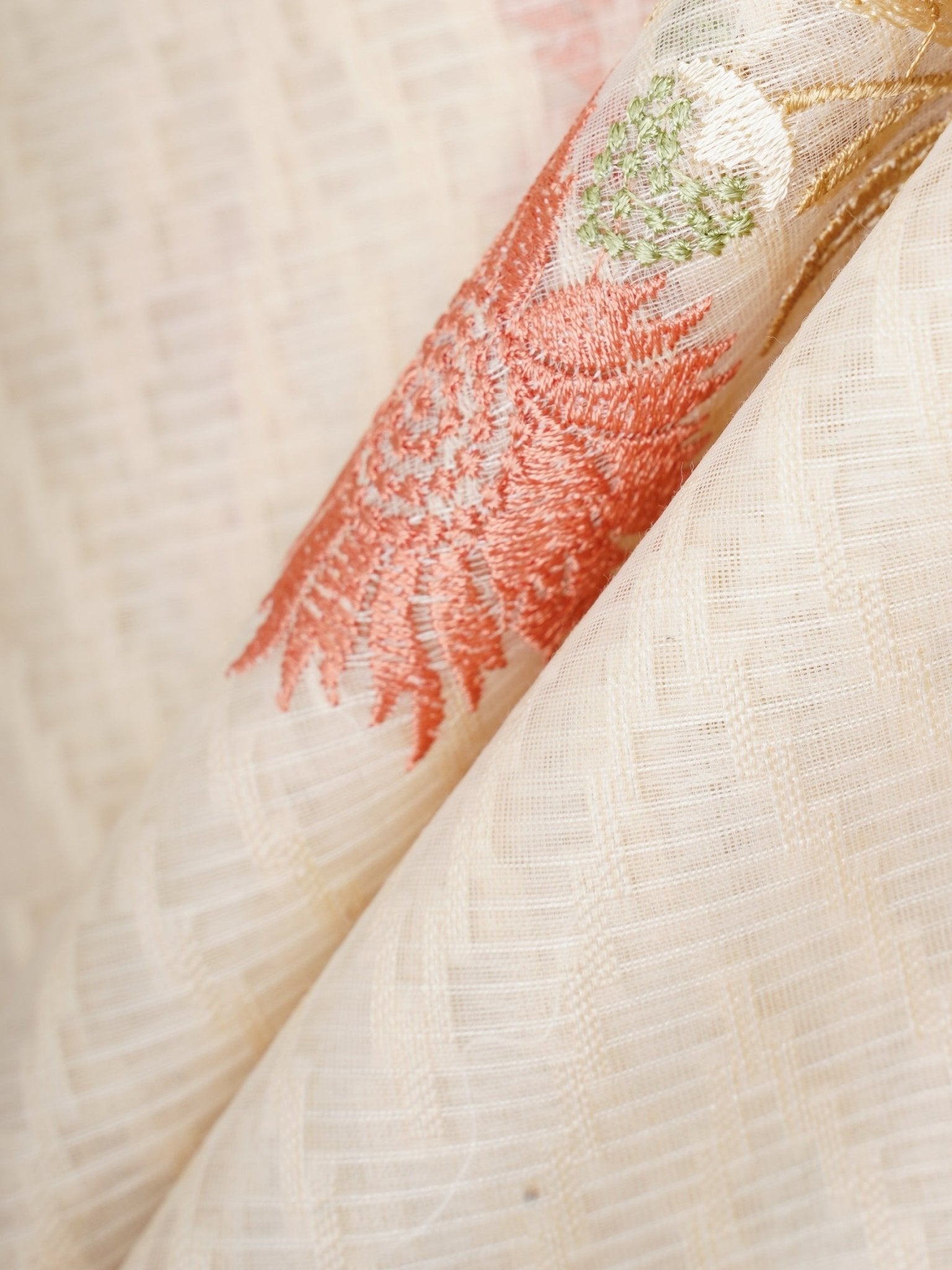 Kota Cream Kota - Manoranjitham Weaves - Handloom Store