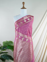 Chiniya Silk Pink 100% Pure Katan Soft Silk - Manoranjitham Weaves - Handloom Store