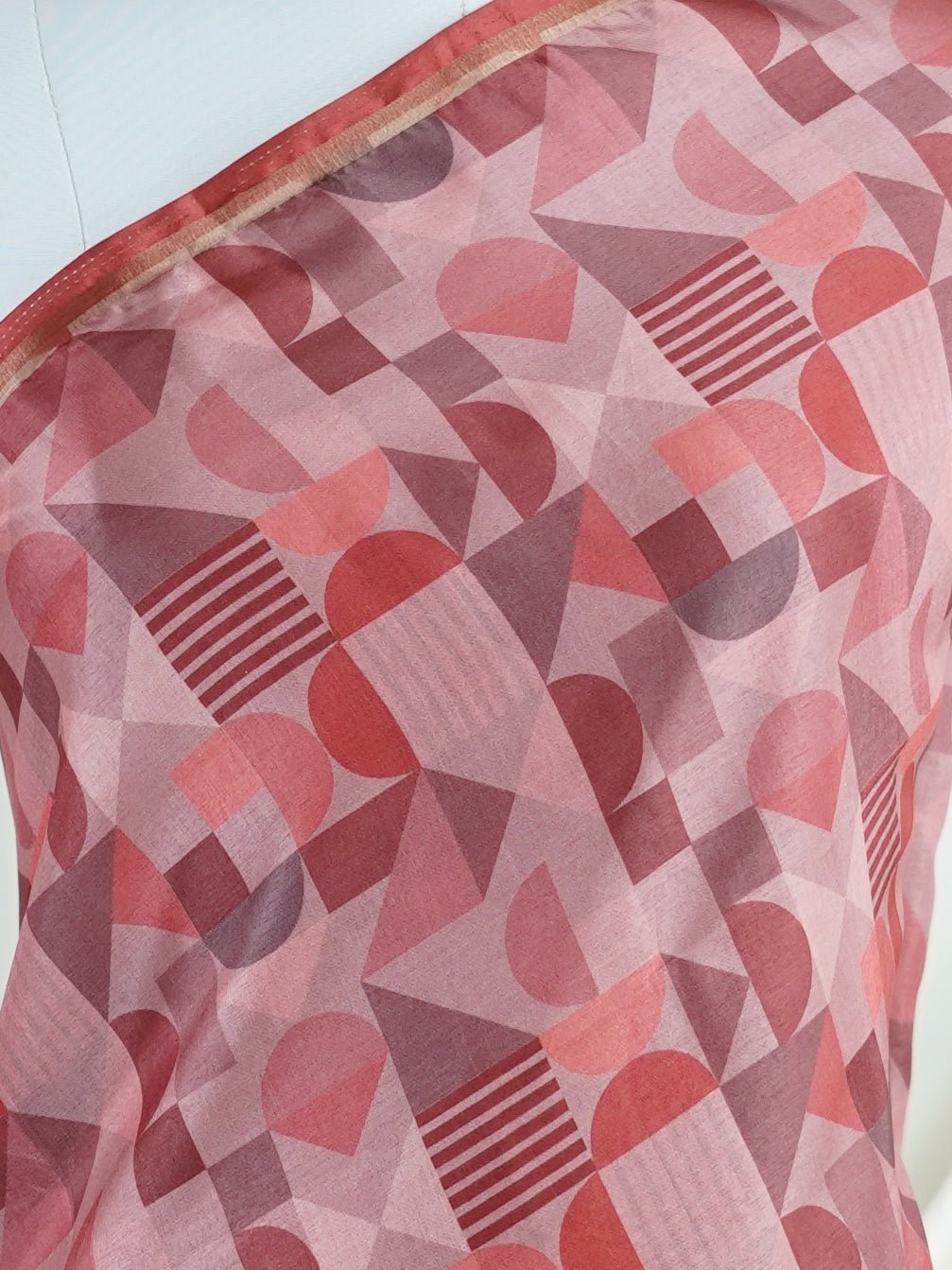 Katan Cream Semi Silk - Manoranjitham Weaves - Handloom Store