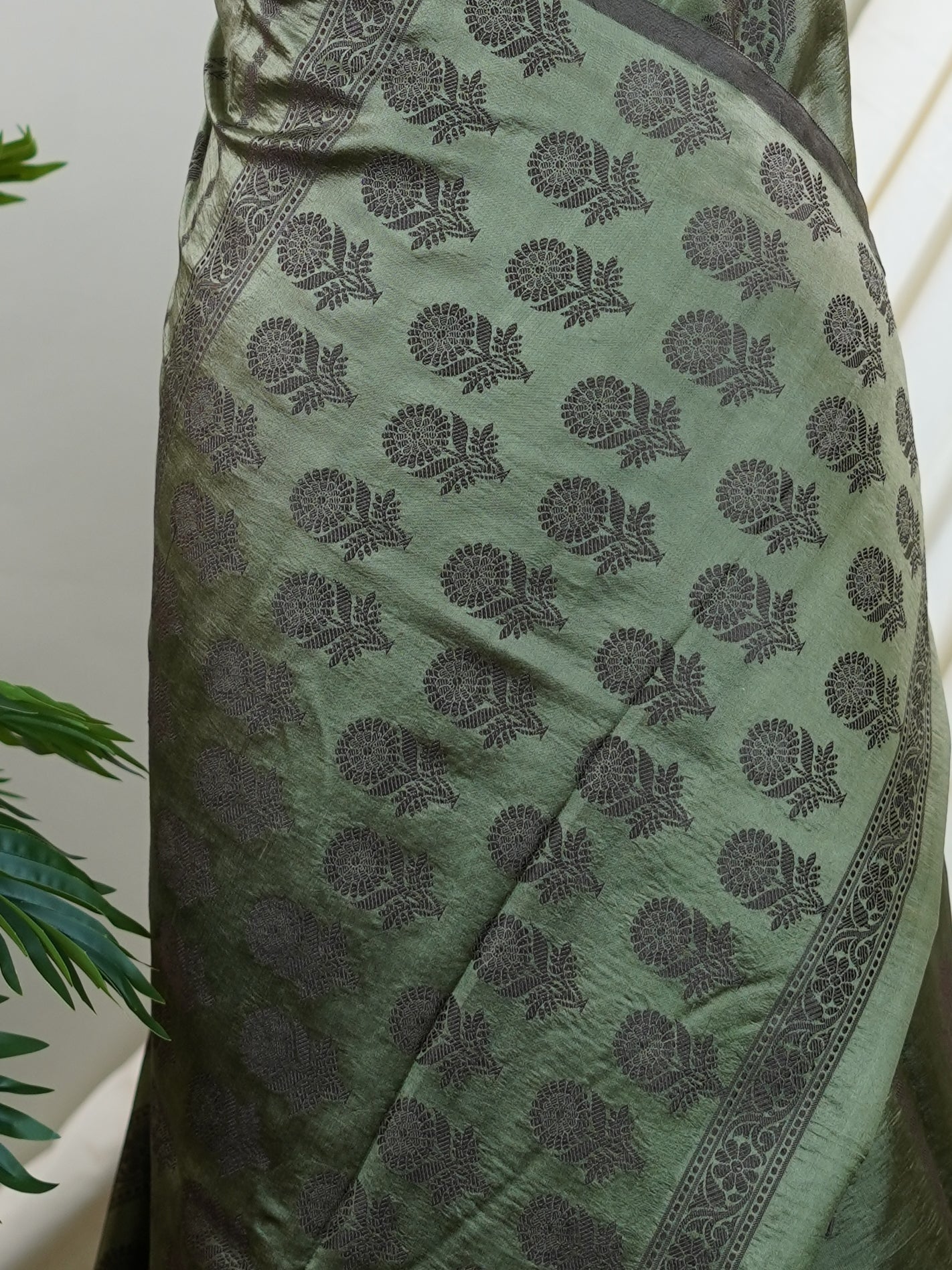 Chiniya Silk Purple 100% Pure Silk - Manoranjitham Weaves - Handloom Store