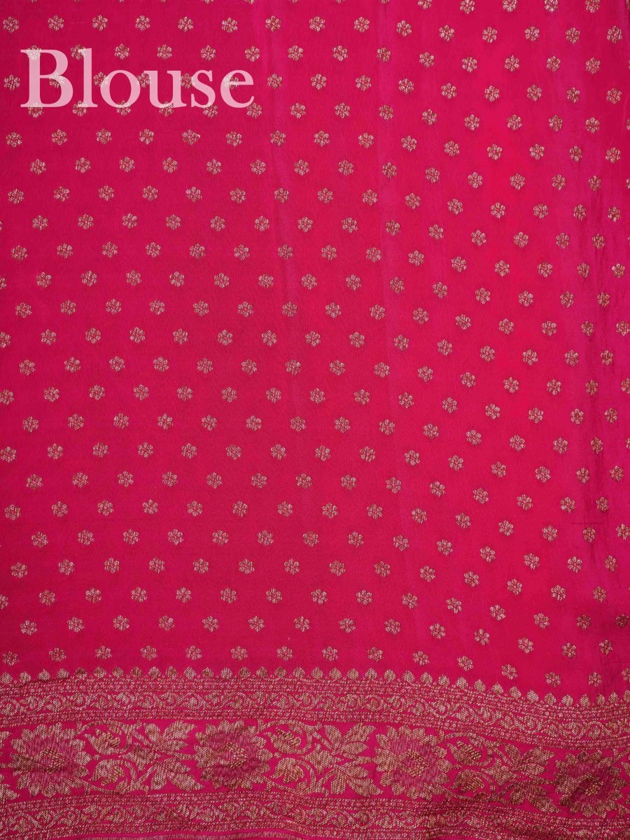 Crepe Pink 100% Pure Crepe - Manoranjitham Weaves - Handloom Store