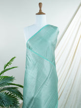 Chiniya Silk Powder Blue 100% Pure Katan Soft Silk - Manoranjitham Weaves - Handloom Store