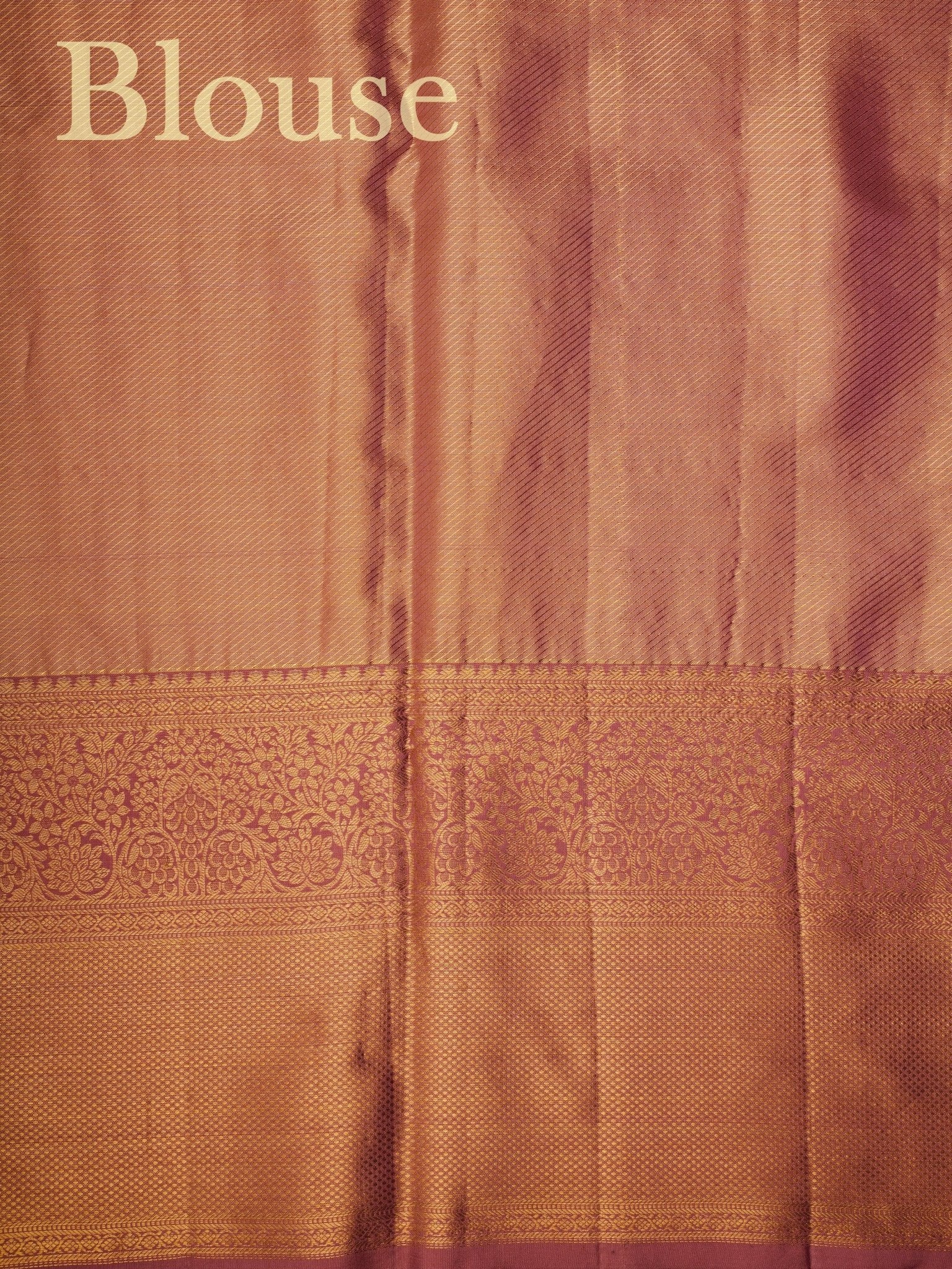 Kanchipuram Silk Olive Green 100% Pure Silk - Manoranjitham Weaves - Handloom Store