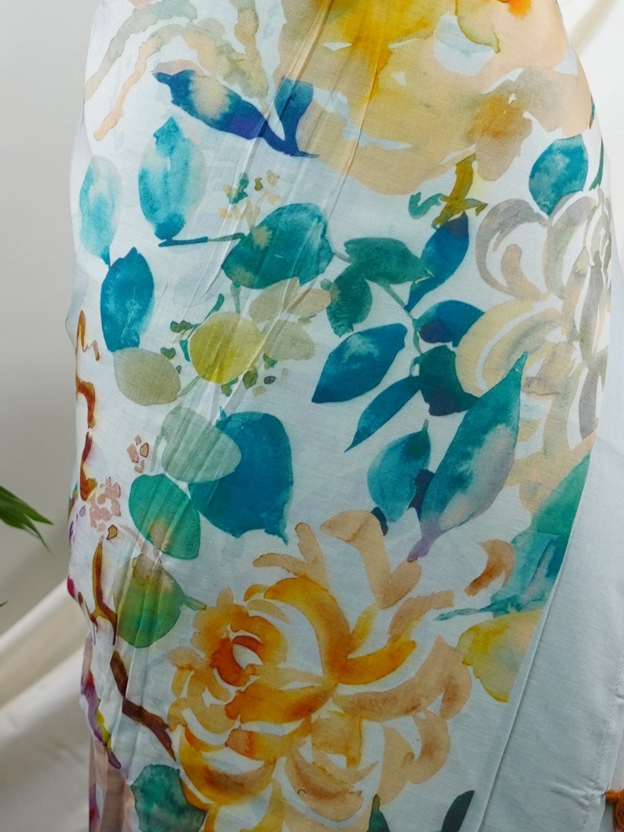 Handspun Cotton Grey 100% Pure Cotton - Manoranjitham Weaves - Handloom Store