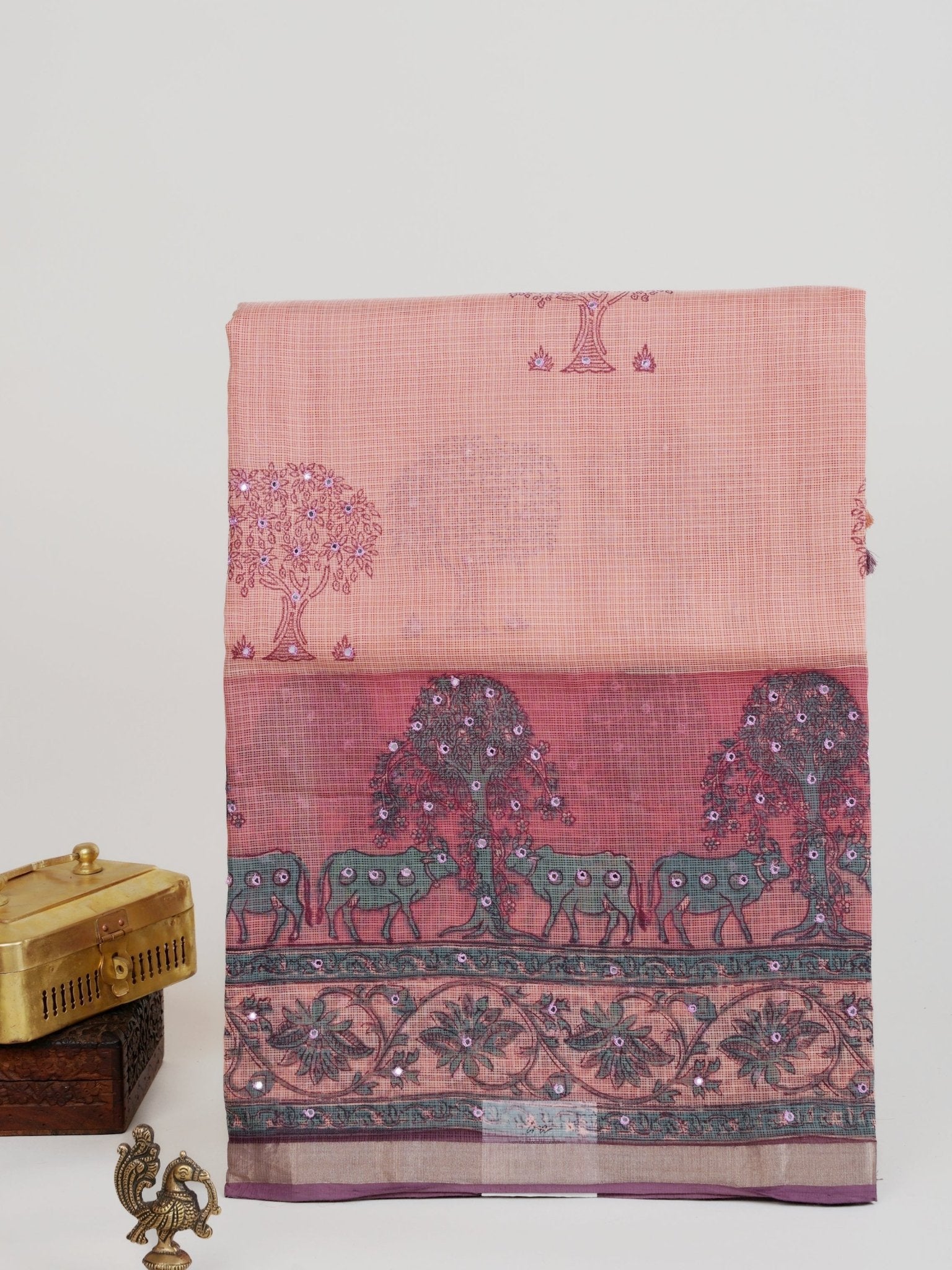 Kota Peach Kota - Manoranjitham Weaves - Handloom Store
