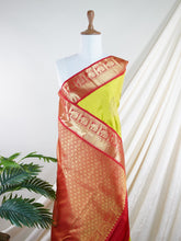 Kanchipuram Silk Green 100% Pure Silk - Manoranjitham Weaves - Handloom Store