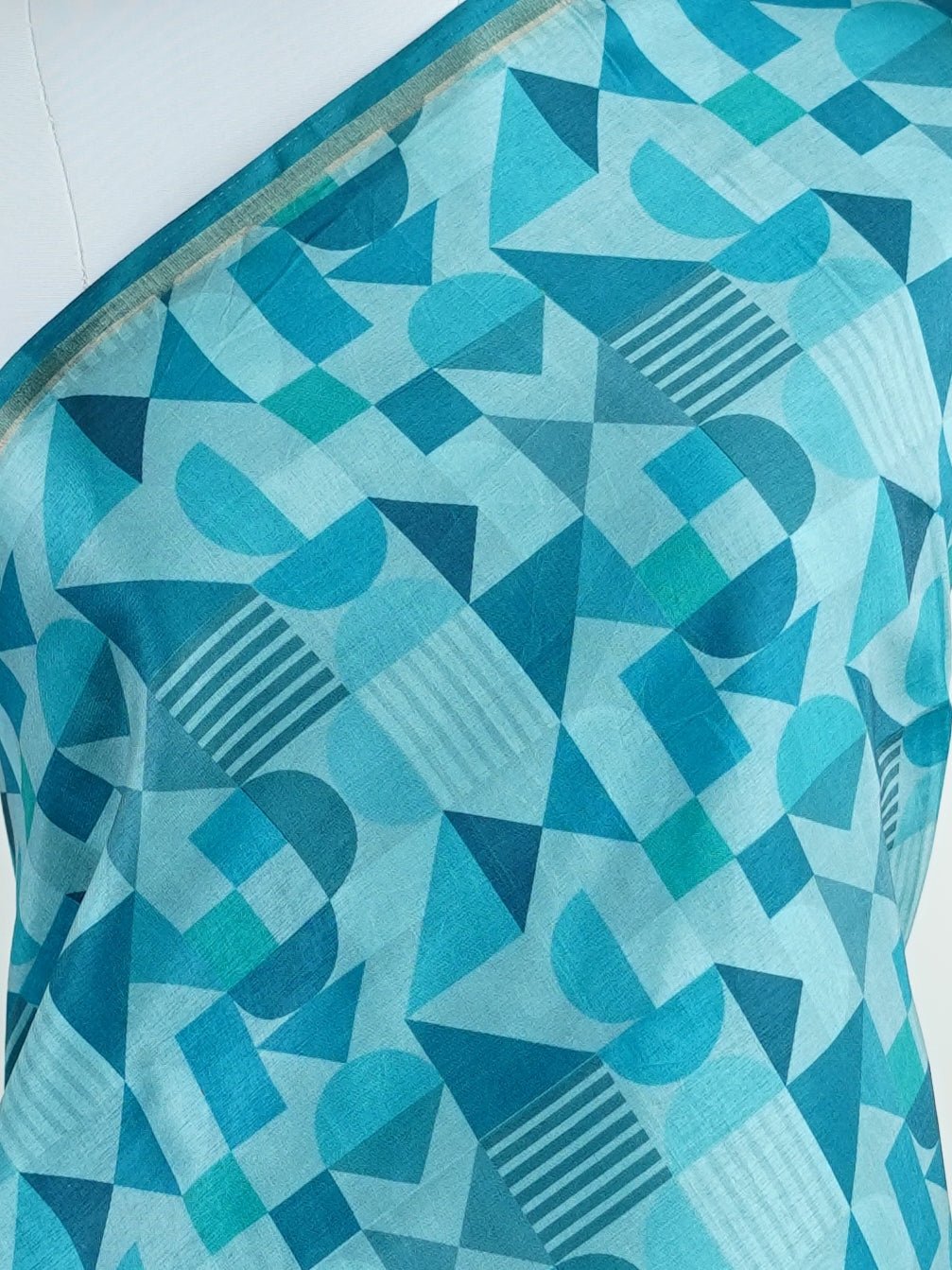 Katan Cream Semi Silk - Manoranjitham Weaves - Handloom Store