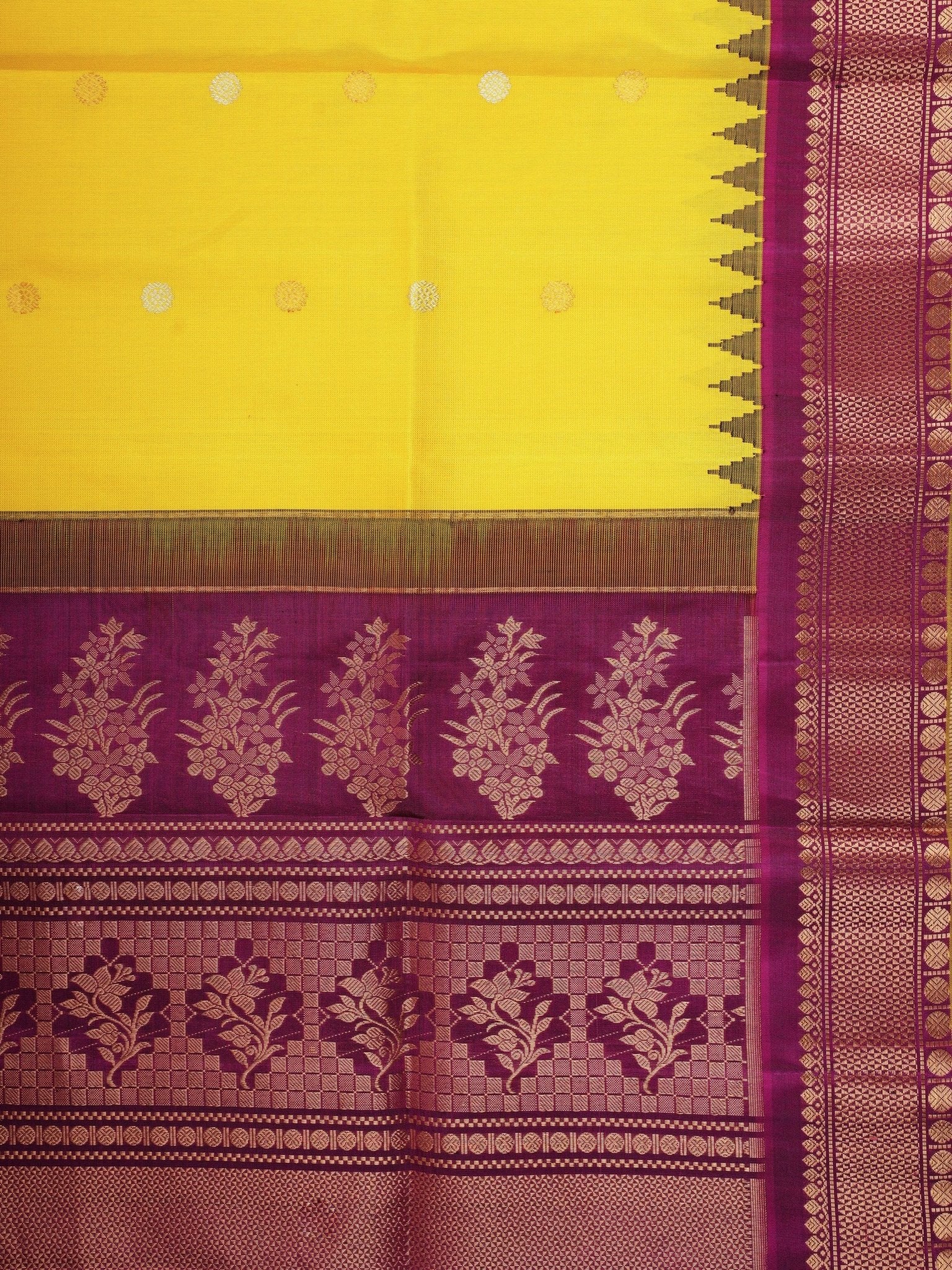 Gadwal Silk 100% Pure Silk - Manoranjitham Weaves - Handloom Store