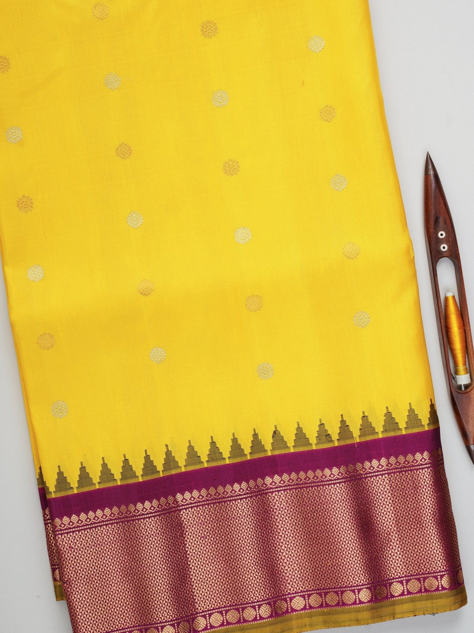 Gadwal Silk 100% Pure Silk - Manoranjitham Weaves - Handloom Store