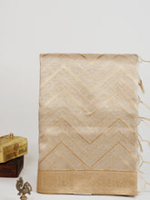 tissue Gold Kora Semi Tissue - Manoranjitham Weaves - Handloom Store