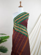 Kanchipuram Cottons Maroon 100% Pure Cotton - Manoranjitham Weaves - Handloom Store