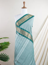 Kanchipuram Cottons Green 100% Pure Cotton - Manoranjitham Weaves - Handloom Store