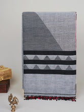 Handspun Cotton Grey Handpsun Cotton - Manoranjitham Weaves - Handloom Store