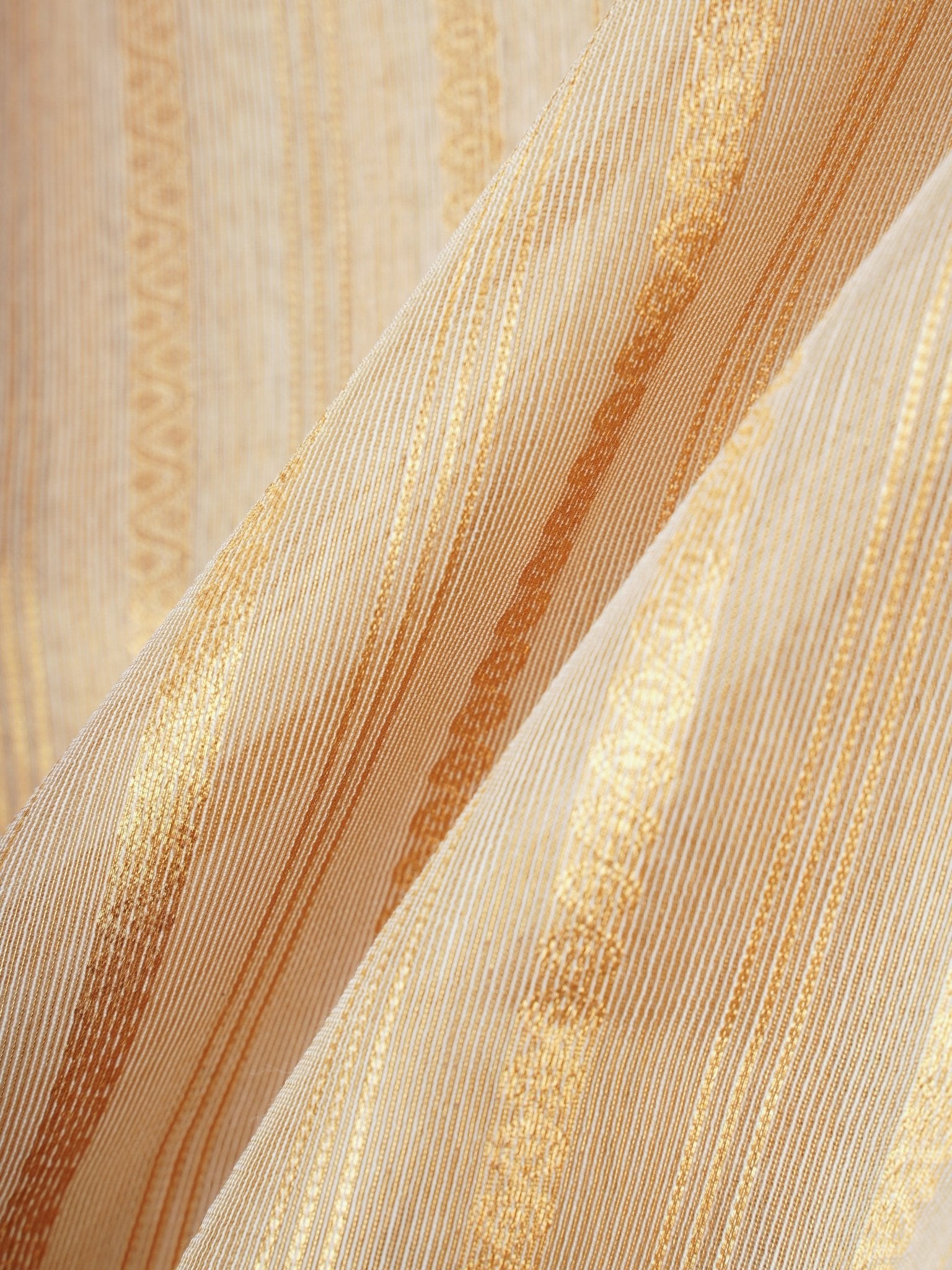 tissue Gold Kora Semi Tissue - Manoranjitham Weaves - Handloom Store