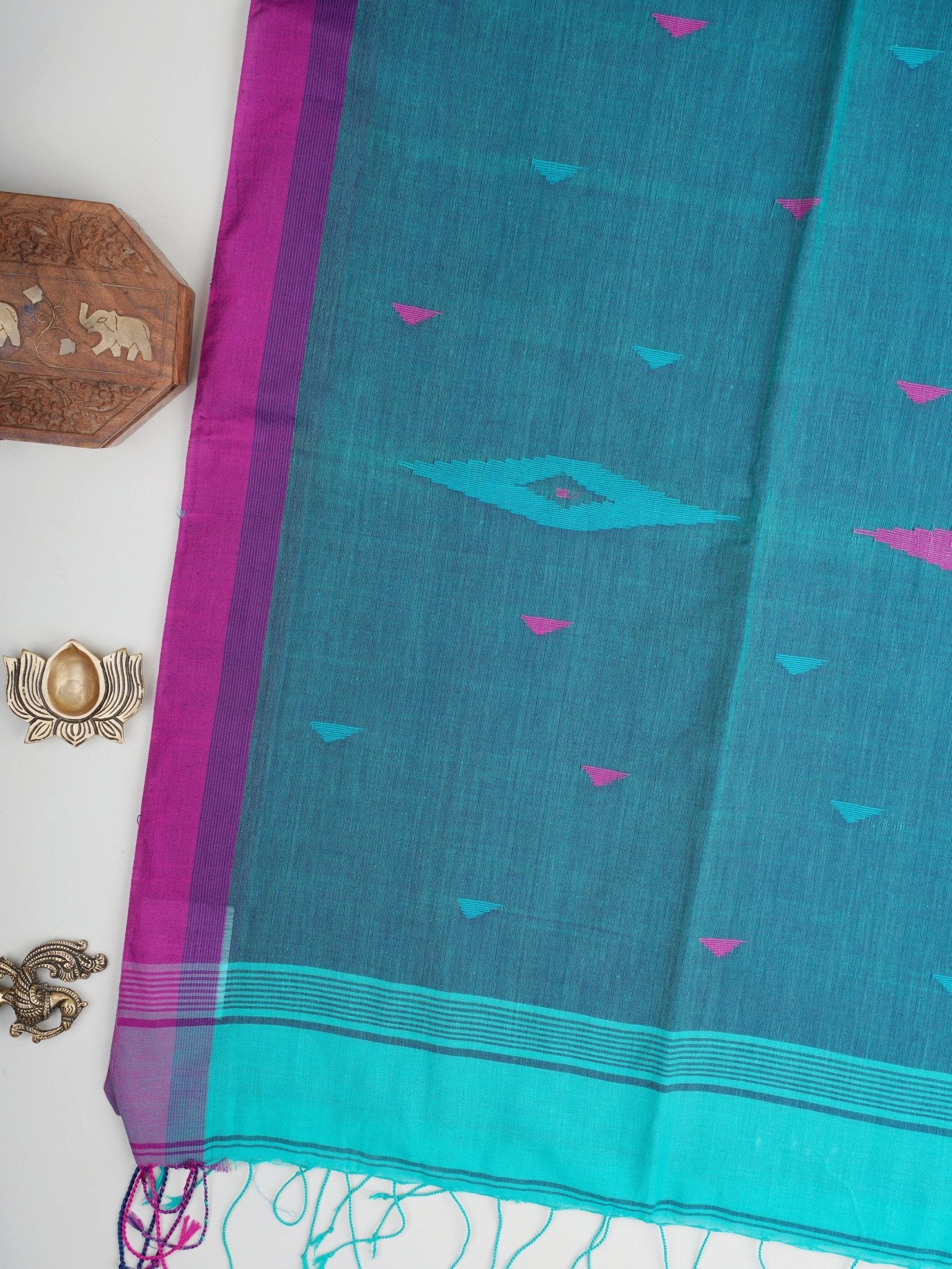 Cotton Purple 100% Pure Cotton - Manoranjitham Weaves - Handloom Store