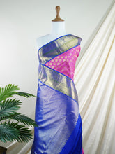 Kanchipuram Silk Pink 100% Pure Silk - Manoranjitham Weaves - Handloom Store