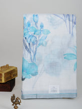 Linen White Silk Kota - Manoranjitham Weaves - Handloom Store