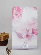 Linen White Silk Kota - Manoranjitham Weaves - Handloom Store