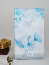 Linen White Silk Kota - Manoranjitham Weaves - Handloom Store