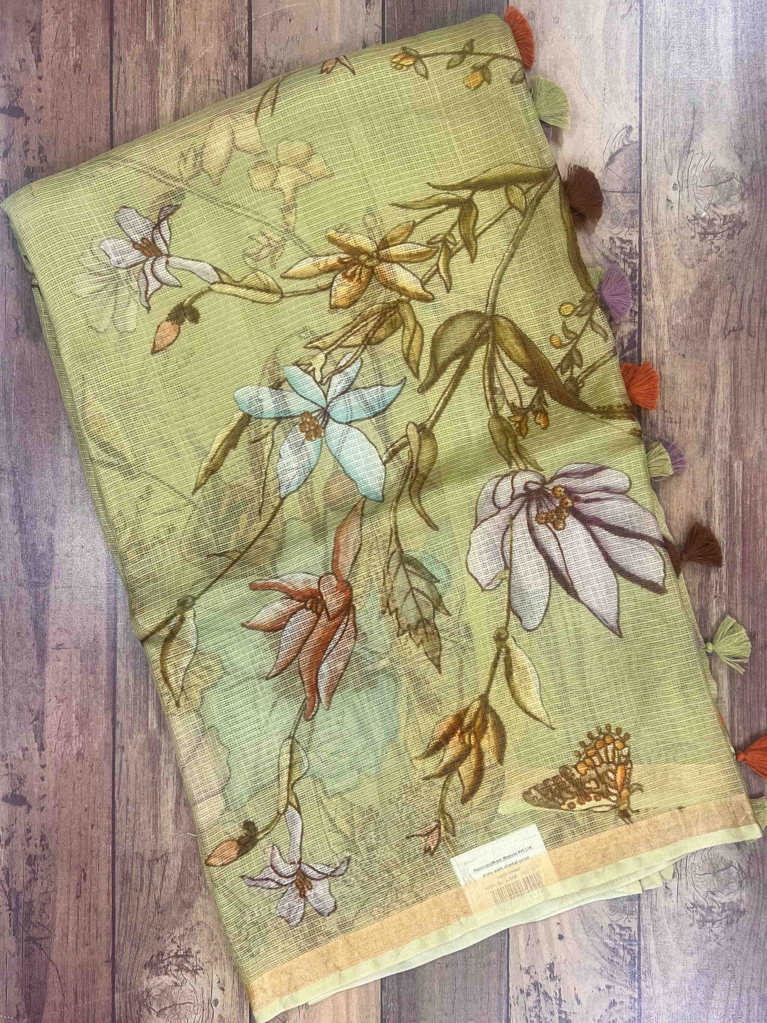 Kota Light Green Kota - Manoranjitham Weaves - Handloom Store