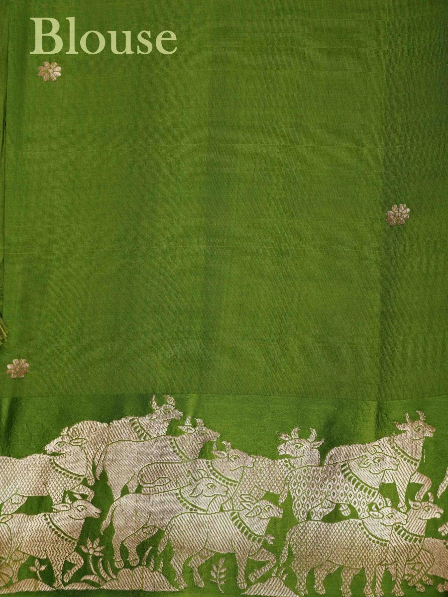 Katan Pink 100% Pure Katan Silk - Manoranjitham Weaves - Handloom Store